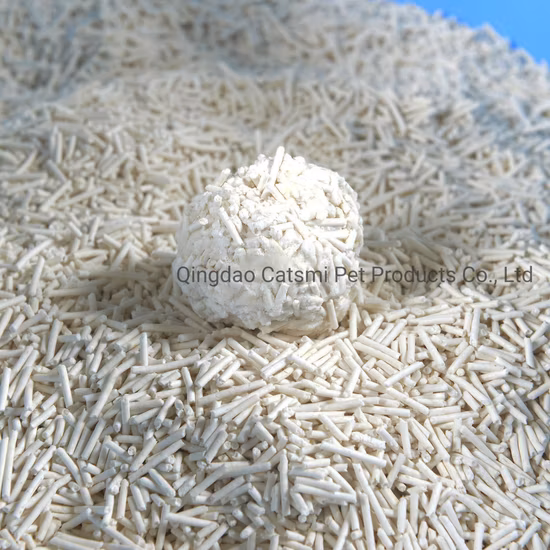 Lettiera per gatti solubile in tofu a forma di cintura con protezione ambientale in carbonio prodotta in una fabbrica cinese di prodotti per animali domestici
